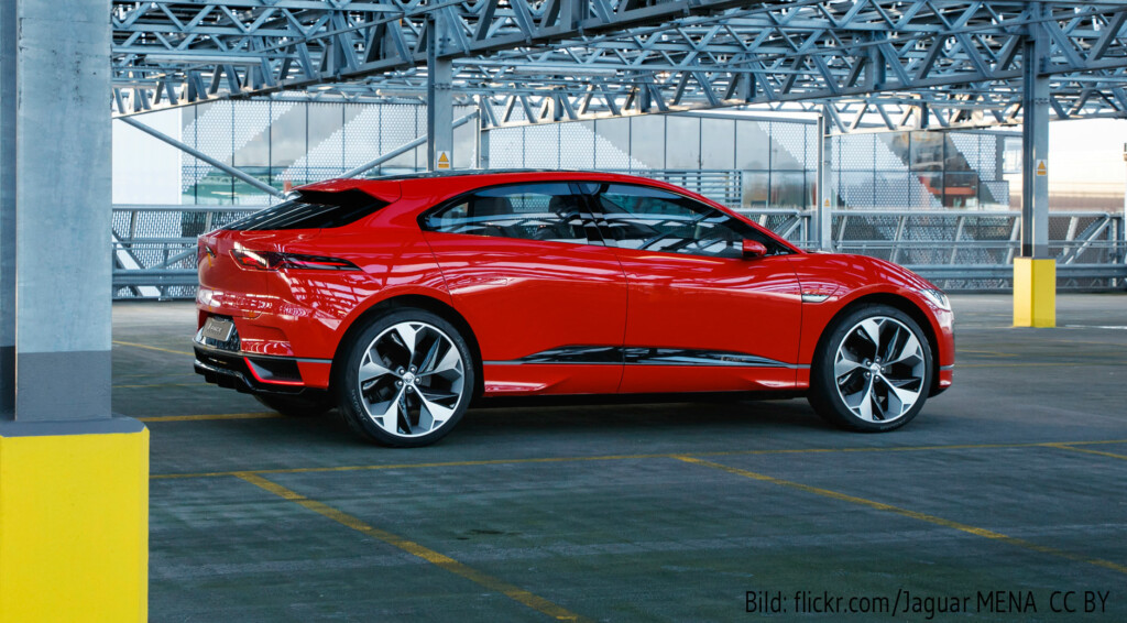 Der Jaguar I-PACE (Bild: flickr.com/Jaguar NEMA, CC BY).