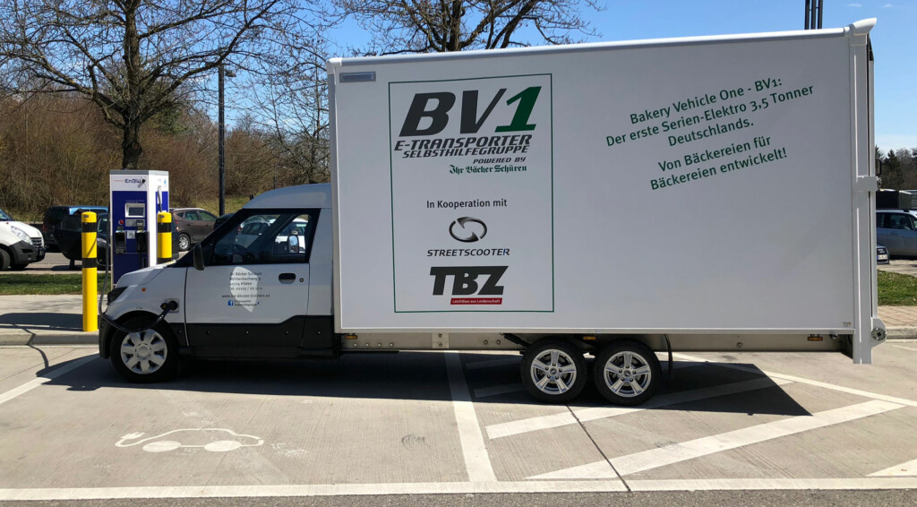 Der Prototyp des BV1 auf seiner ersten größeren Ausfahrt auf dem Weg zur iMobility 2018 (Foto: © Jana Höffner).